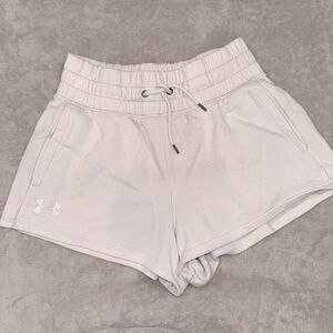 Under Armour White Athletic Shorts for Performance